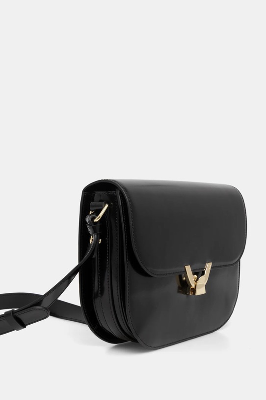 Coccinelle poseta de piele COCCINELLEDEW SHINY CALF E1.RTP.15.01.01 negru AW24