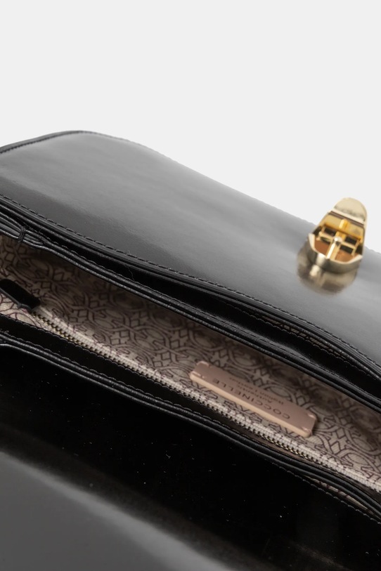 Coccinelle poseta de piele COCCINELLEDEW SHINY CALF E1.RTP.15.01.01 negru