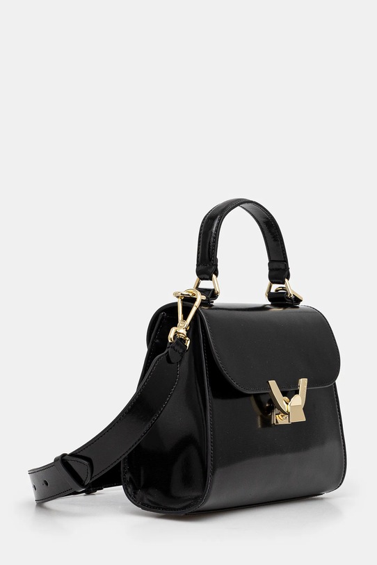 Шкіряна сумочка Coccinelle COCCINELLEDEW SHINY CALF E1.RTP.18.01.01 чорний AW24