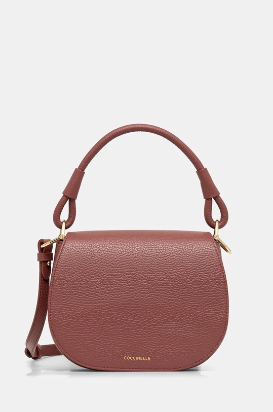 Kabelka Coccinelle COCCINELLEECLYPS přírodní kůže červená E5.Q9F.55.01.01