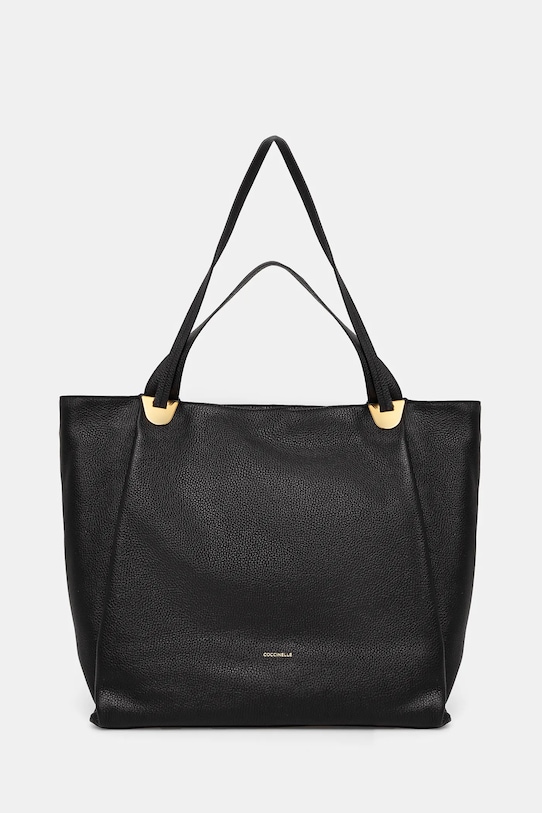 Coccinelle torebka skórzana OLIVER skóra licowa czarny E1.REA.11.01.01