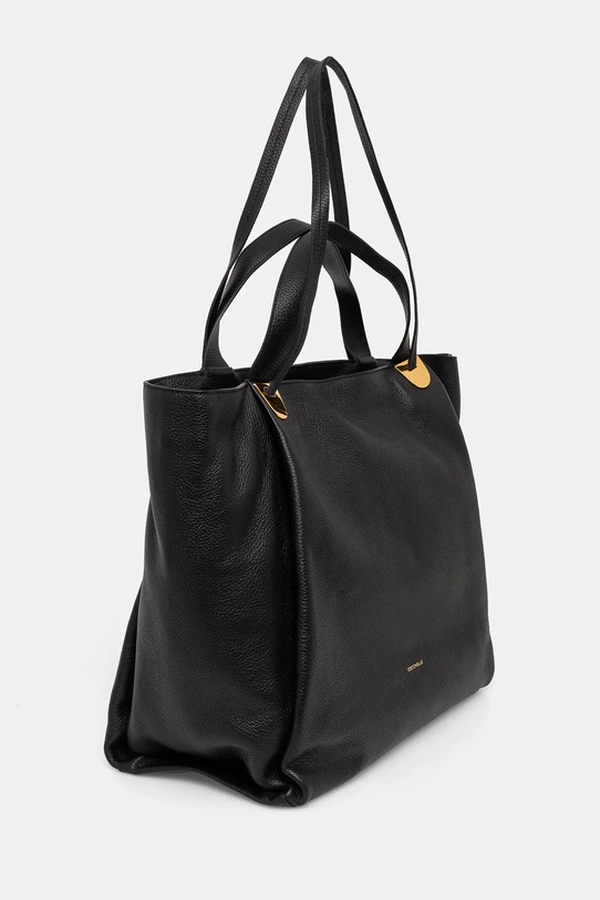 Coccinelle torebka skórzana OLIVER E1.REA.11.01.01 czarny AW24