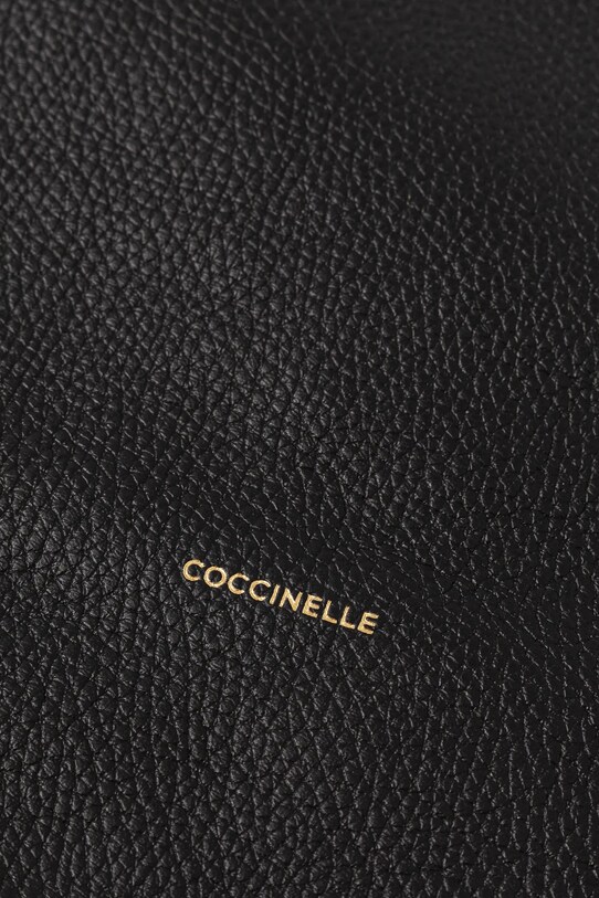 Кожена чанта Coccinelle COCCINELLEOLIVER черен E1.REA.11.01.01