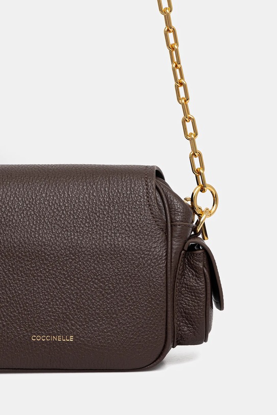 Аксесуари Шкіряна сумочка Coccinelle COCCINELLECAMPUS E1.RFF.55.01.01 коричневий