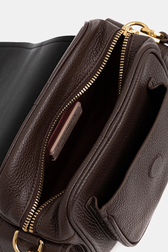 Шкіряна сумочка Coccinelle COCCINELLECAMPUS E1.RFF.55.01.01 коричневий
