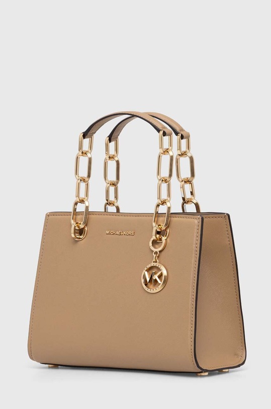 Δερμάτινη τσάντα MICHAEL Michael Kors 30S4GCYS1T μπεζ AW24