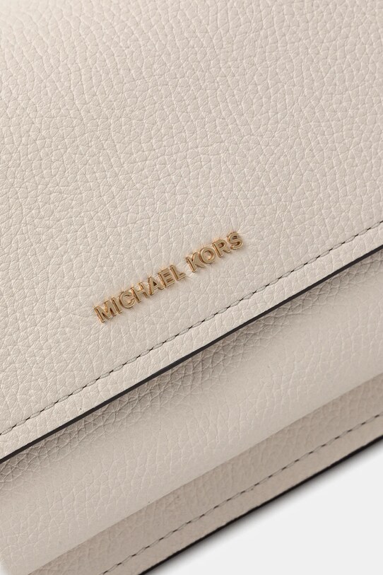 Kožená kabelka MICHAEL Michael Kors béžová 30T4GC7L3T