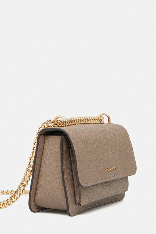 Kožená kabelka MICHAEL Michael Kors 30T4GC7L3T béžová AW25