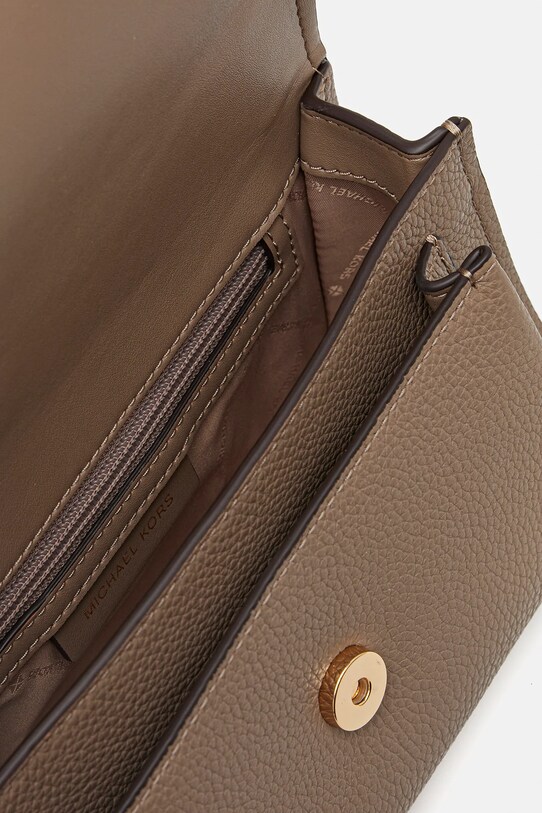 Kožená kabelka MICHAEL Michael Kors 30T4GC7L3T béžová