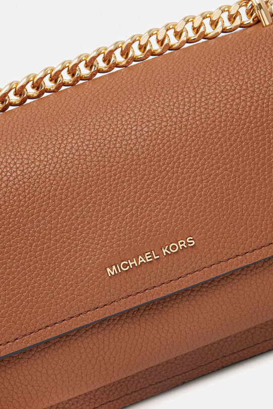 Kožená kabelka MICHAEL Michael Kors hnědá 30T4GC7L3T