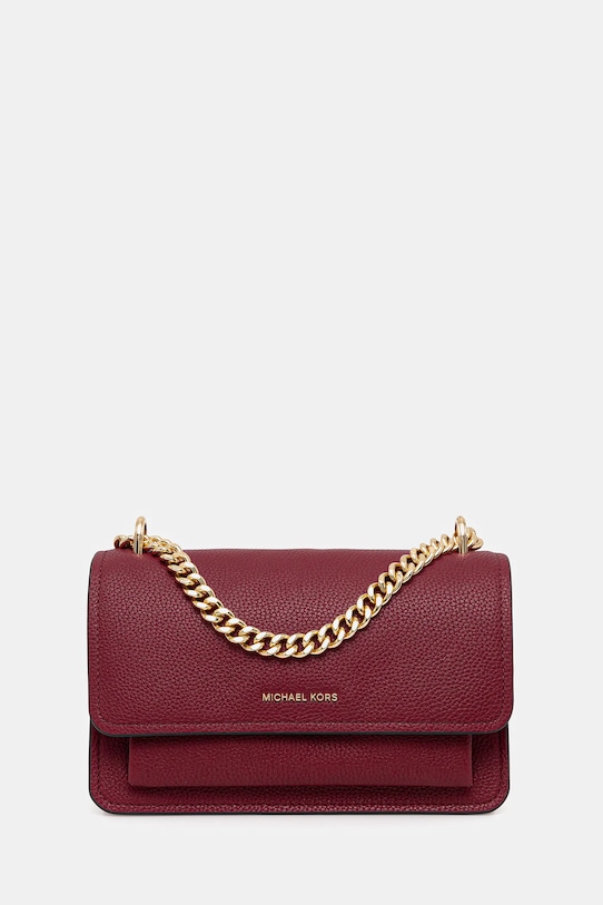 MICHAEL Michael Kors torebka skórzana skóra licowa bordowy 30T4GC7L3T