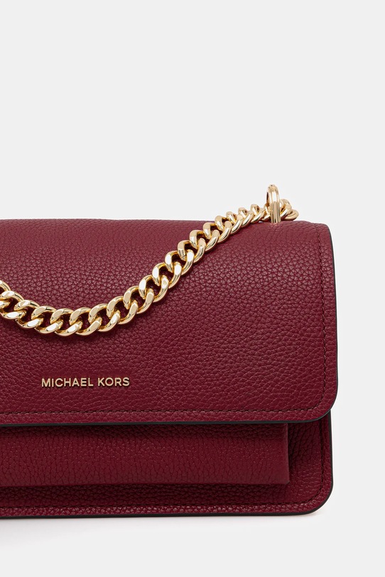 MICHAEL Michael Kors torebka skórzana bordowy 30T4GC7L3T