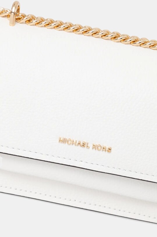 Kožená kabelka MICHAEL Michael Kors bílá 32T4GC7C1T