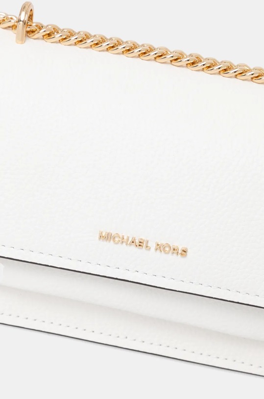 Kožená kabelka MICHAEL Michael Kors biela 32T4GC7C1T