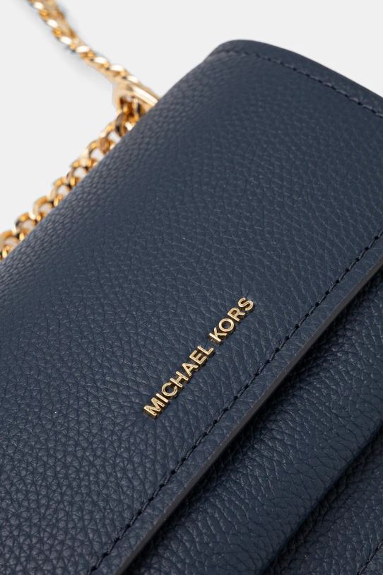 Kožená kabelka MICHAEL Michael Kors tmavomodrá 32T4GC7C1T