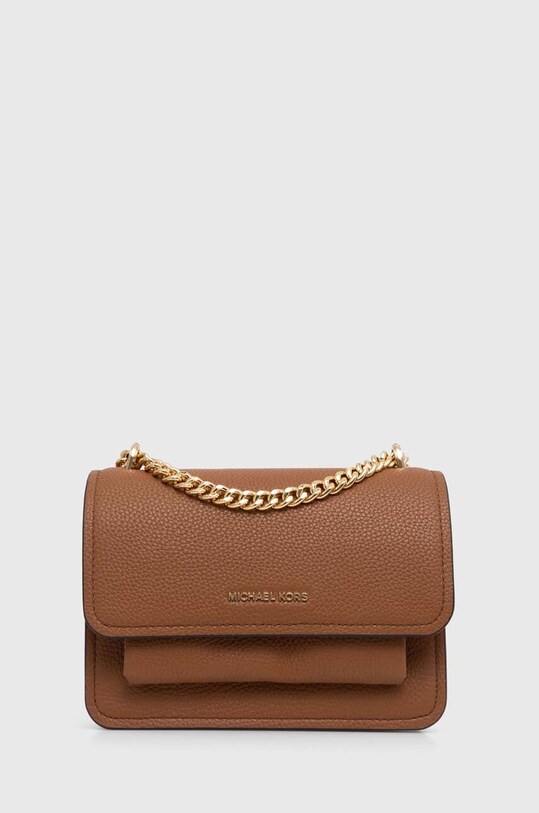 Кожаная сумочка MICHAEL Michael Kors кожа коричневый 32T4GC7C1T