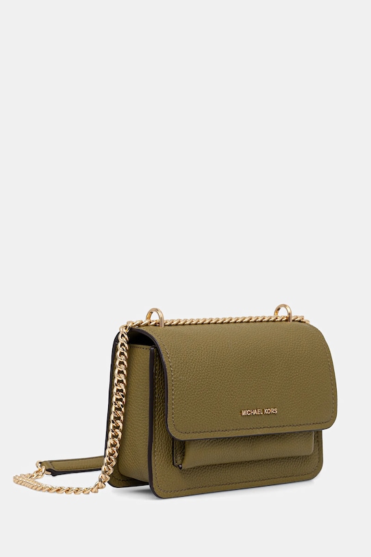 MICHAEL Michael Kors torebka skórzana 32T4GC7C1T zielony AW25
