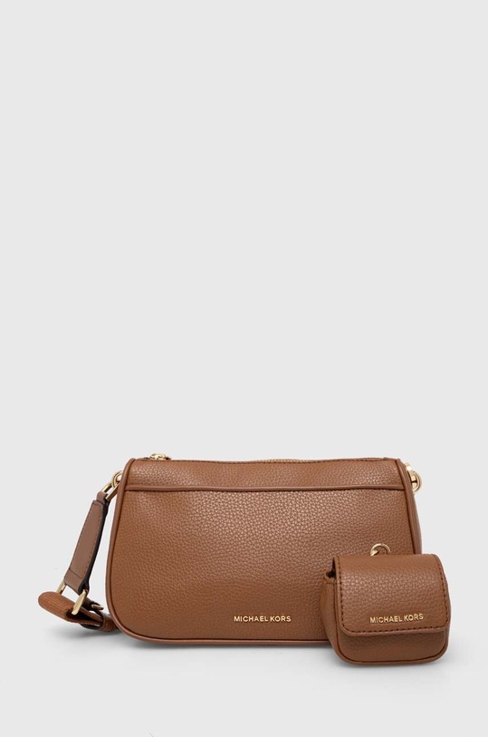 Kožená kabelka MICHAEL Michael Kors přírodní kůže hnědá 32T4GJ6C6T