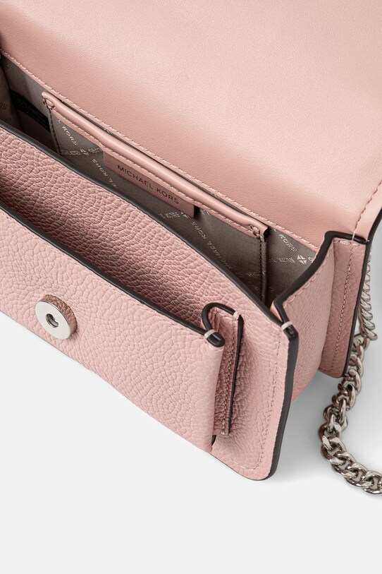 Kožená kabelka MICHAEL Michael Kors 32T4SC7C1T růžová