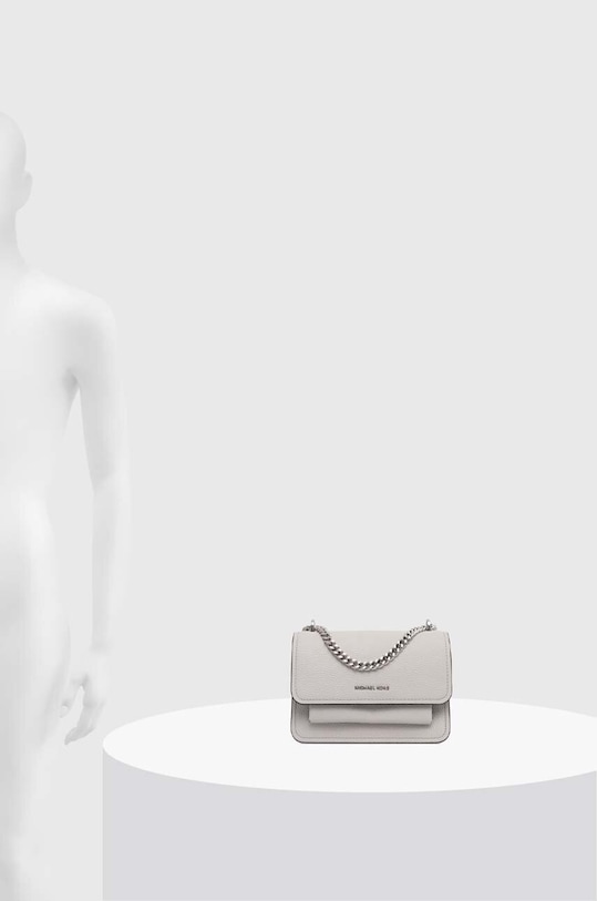 Kožená kabelka MICHAEL Michael Kors 32T4SC7C1T sivá
