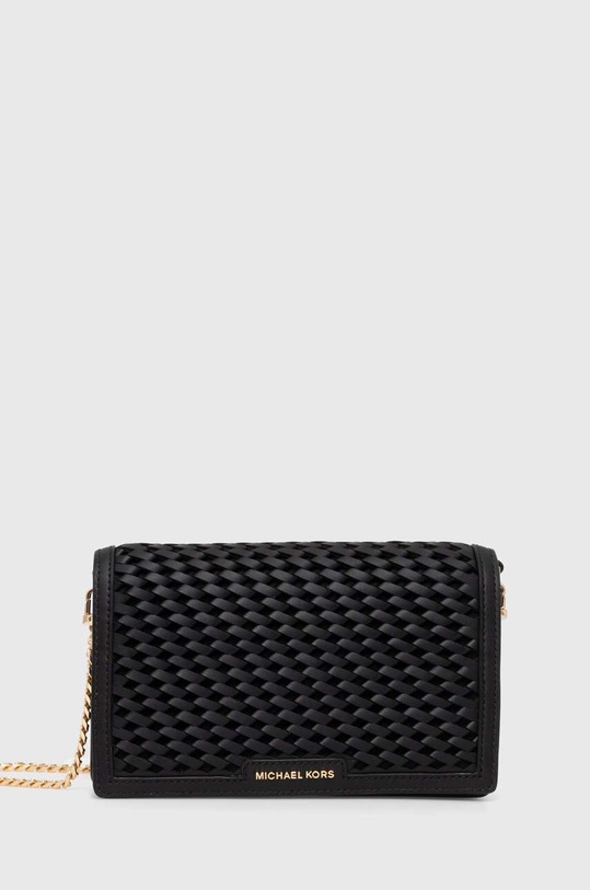 Шкіряна сумочка MICHAEL Michael Kors лицьова шкіра чорний 32T4GJ6C8L