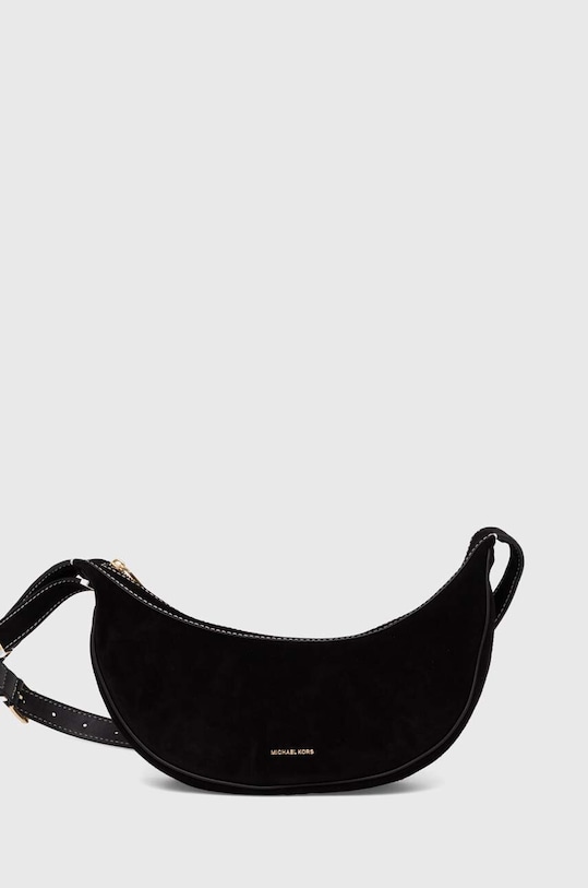 MICHAEL Michael Kors torebka zamszowa nie mieści A4 czarny 32T4G1FC6S