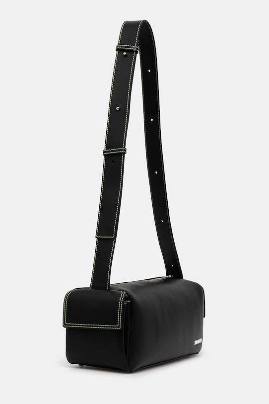 Sunnei borsa a mano in pelle MACCWBAG017 nero AW24