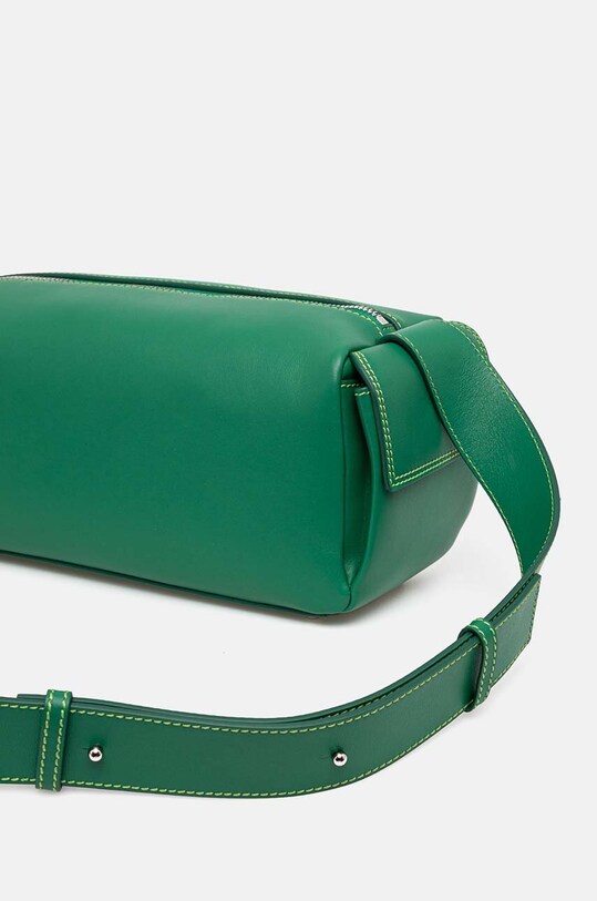 Kožna torba Sunnei zelena MACCWBAG002