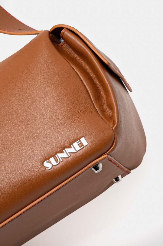Accessories Sunnei leather handbag MACCWBAG002 brown