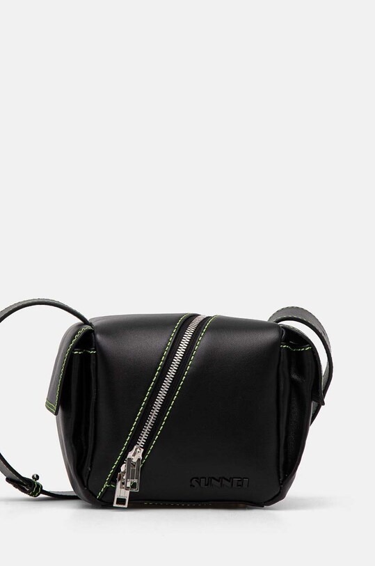 Кожаная сумочка Sunnei MACCWBAG004 чёрный AW24
