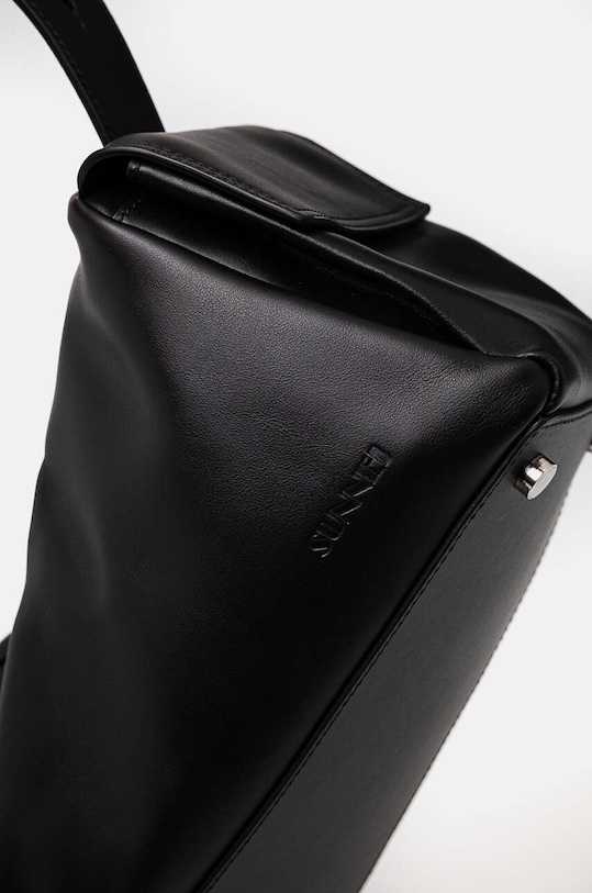 Doplňky Kožená kabelka Sunnei CACCWBAG002 černá
