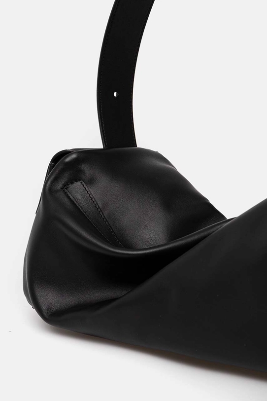 Sunnei borsa a mano in pelle nero CACCWBAG002