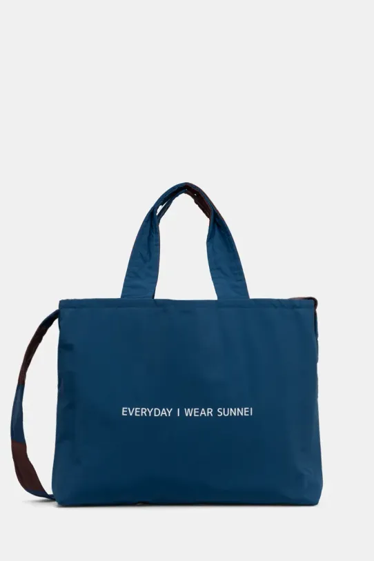 Sunnei torebka dwustronna wzorzyste niebieski ACCXBAG059