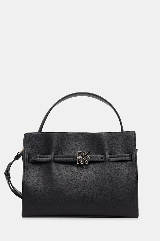 Dkny torebka skórzana skóra licowa czarny R43NKF75