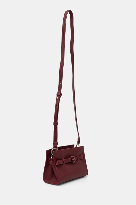 Шкіряна сумочка Dkny R43NKF77 бордо AW24