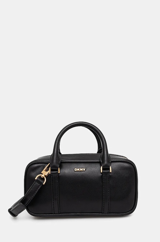 Kožená kabelka Dkny přírodní kůže černá R43EKG50