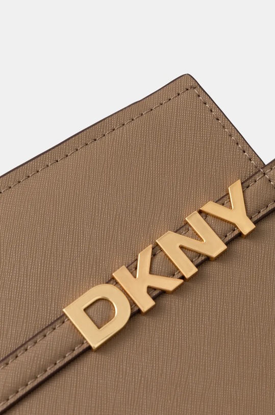 Шкіряна сумочка Dkny бежевий R43EYG56