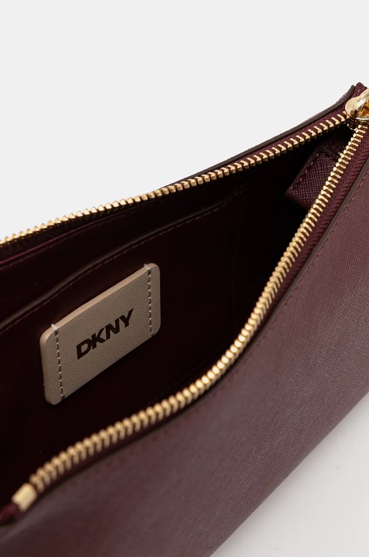 Kožená kabelka Dkny R433YG57 fialová