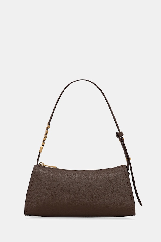 Dkny torebka skórzana skóra licowa brązowy R433YG57