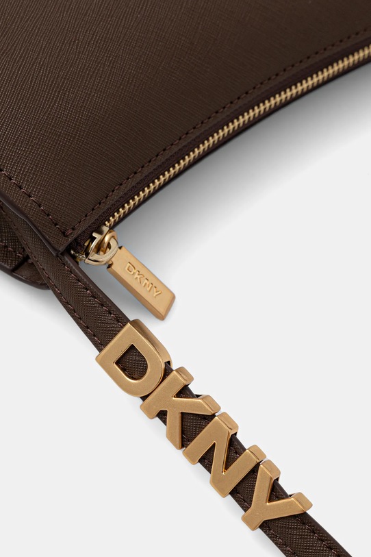 Dkny torebka skórzana brązowy R433YG57