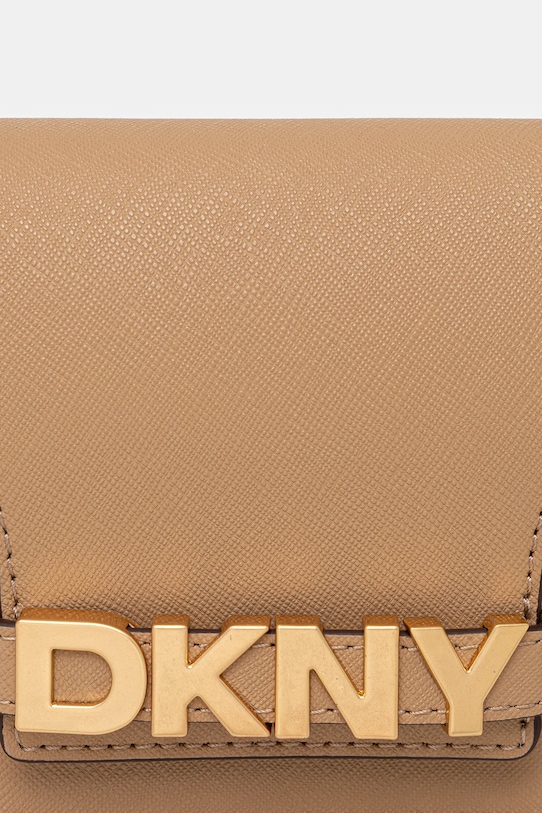 Kožená kabelka Dkny béžová R435OG58