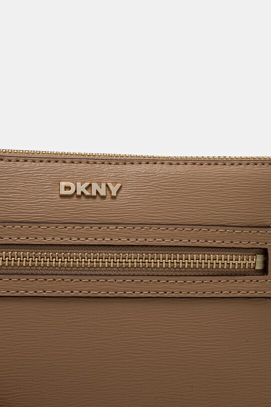 Шкіряна сумочка Dkny бежевий R42EKE17