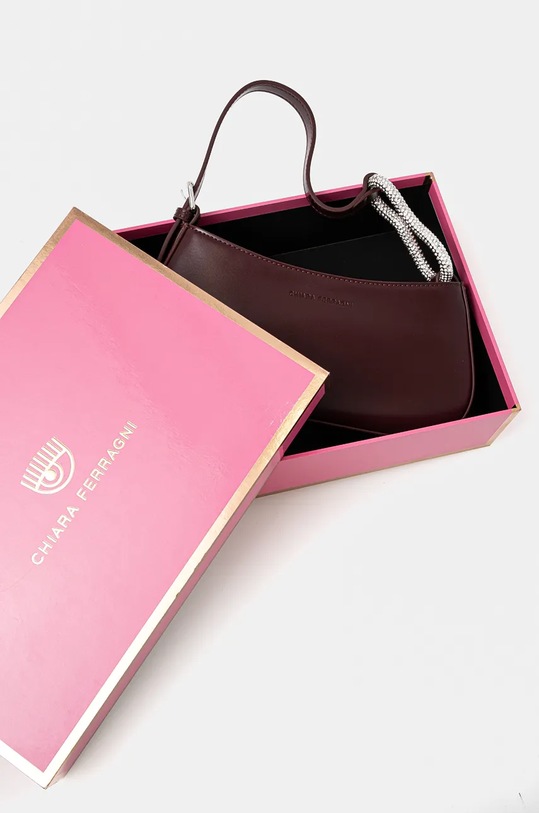 Chiara Ferragni geantă de mână din catifea 77SB4BL1.ZSB02