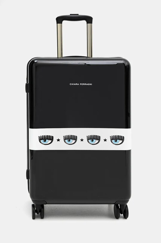 Chiara Ferragni valigia stampa all-over nero 77SB0LA2