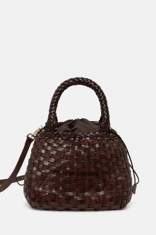 Δερμάτινη τσάντα Luisa Spagnoli IASONIA λείο δέρμα καφέ 541393