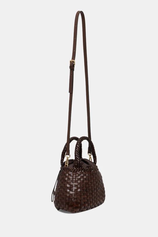 Δερμάτινη τσάντα Luisa Spagnoli IASONIA 541393 καφέ AW24