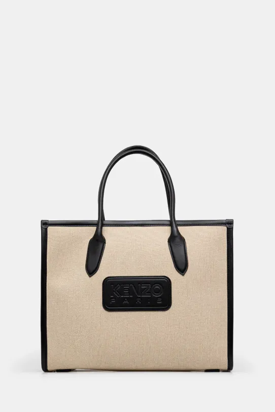 Kabelka Kenzo 18 Large Tote Bag přírodní kůže béžová FE52SA211B01.99