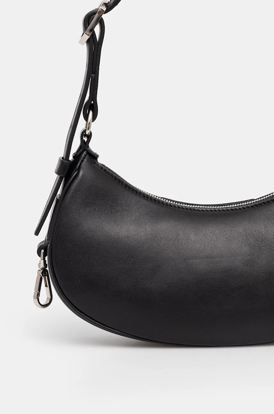 Doplnky Kožená kabelka Philipp Plein s nádychom hodvábu AADA.WBA2027.PLE075N čierna