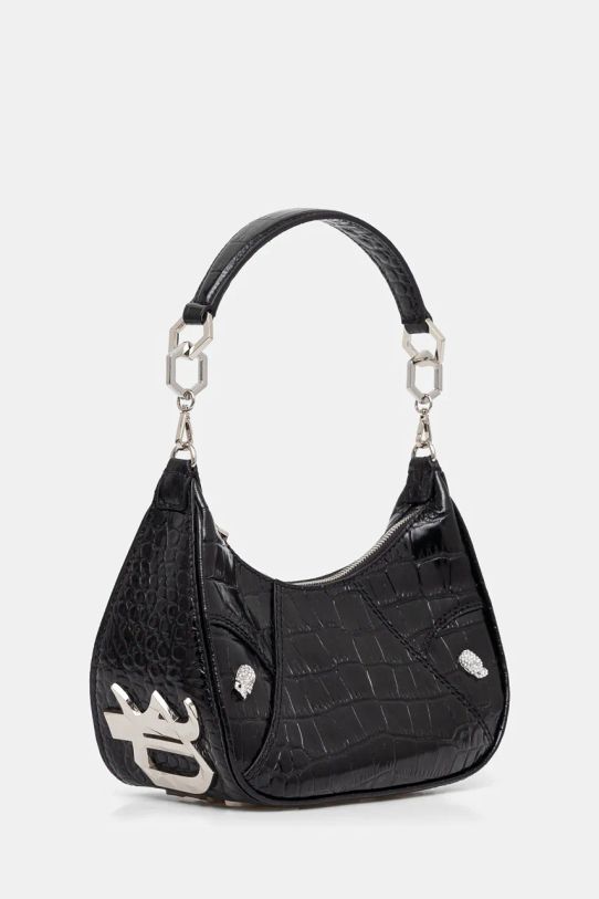 Philipp Plein borsa a mano in pelle AADA.WBA2034.PLE009N nero AW24