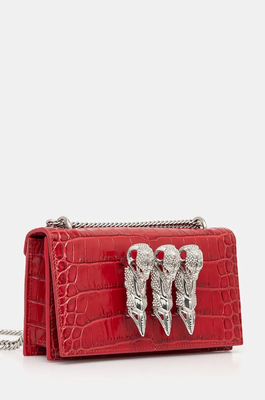 Кожаная сумочка Philipp Plein AADA.WBA2056.PLE010N красный AW24